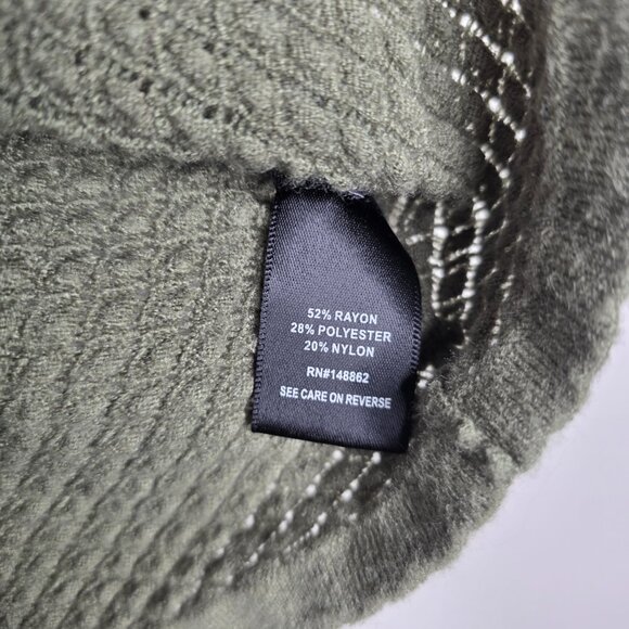 Torrid Olive Green Crochet Knit Short Sleeve Sweater Top Flutter Sleeves - Picture 5 of 10